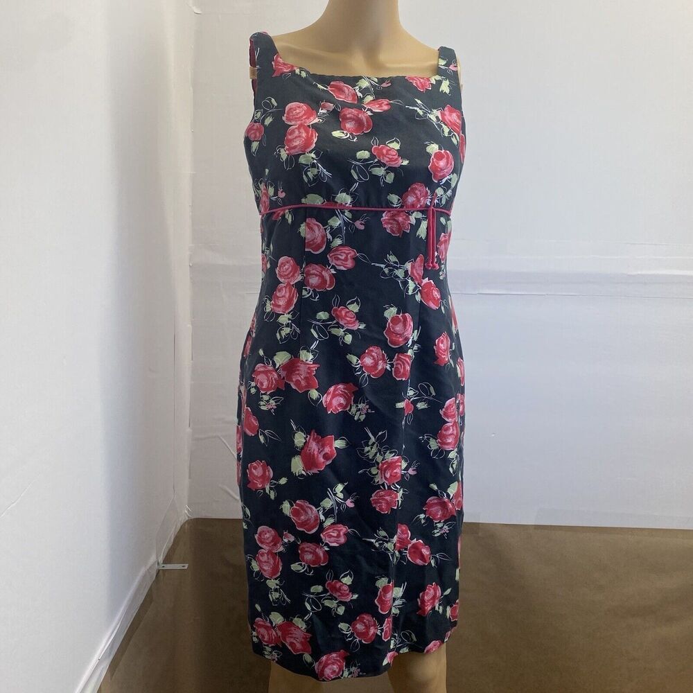 Sara Campbell Party Cocktail Floral Sleeveless Women’s Dress, Size 6 Pre Owned